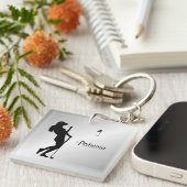 Dames Golfer Personal Sleutelhanger (Voorkant Rechts)