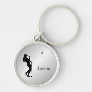 Dames Golfer Personal Sleutelhanger