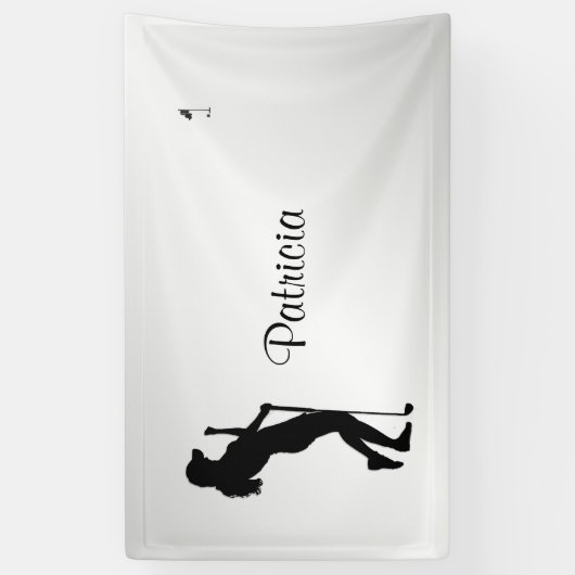 Dames Golfer Personal Spandoek (Verticaal)