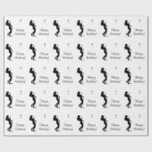 Dames Golfer Verjaardag Cadeaupapier (Vlak)