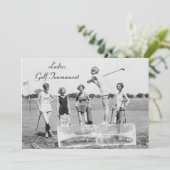 Dames Golfing op ICE! Golf Tournament Kaart (Staand voorkant)