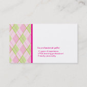 Dames golfinstructeur visitekaartjes (Achterkant)