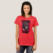 Dames Gorilla Baas Lessen Leren T Shirt  (Voorkant volledig)