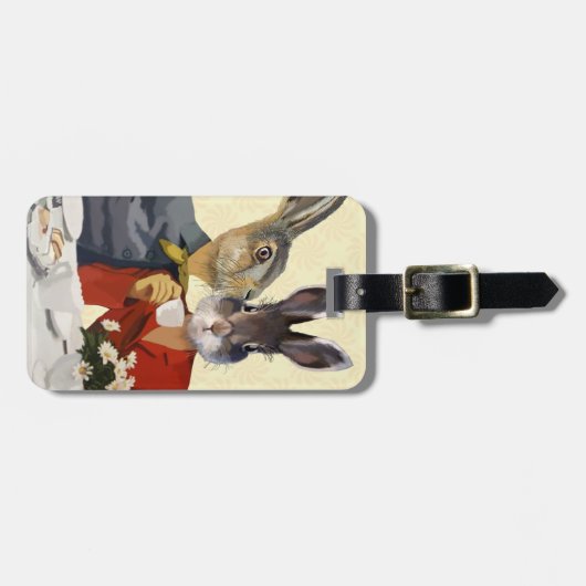 Dames Gossiping 2 Bagagelabel (Voorkant horizontaal)