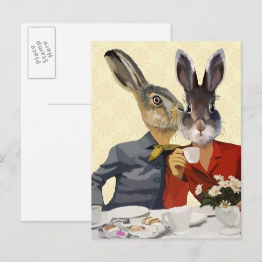 Dames Gossiping 2 Briefkaart (Voorkant / Achterkant)