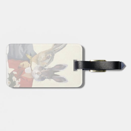 Dames Gossiping Bagagelabel (Achterkant horizontaal)