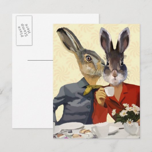 Dames Gossiping Briefkaart (Voorkant / Achterkant)