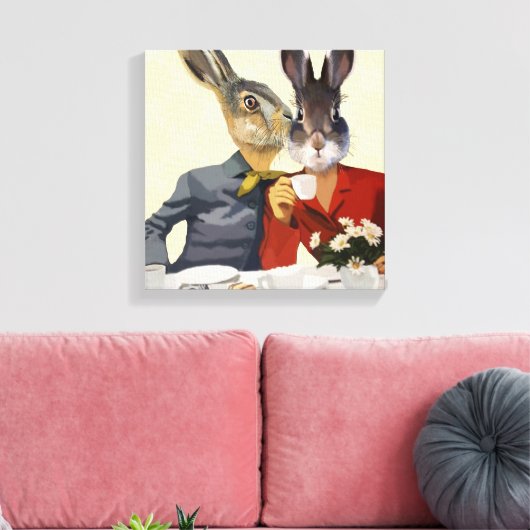 Dames Gossiping Canvas Afdruk (Insitu (Woonkamer))