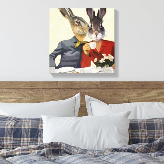 Dames Gossiping Canvas Afdruk (Insitu (Slaapkamer))