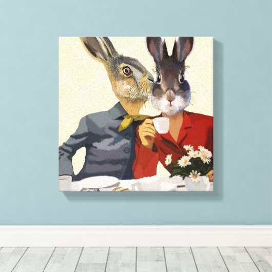 Dames Gossiping Canvas Afdruk (Insitu (Houten vloer))