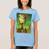 Dames Gothic Skelet Camouflage T-shirt (Voorkant)