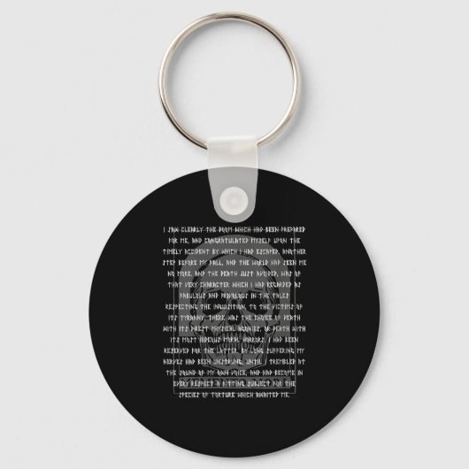 Dames gotische Edgar Allan E Memento Mori Schedel Sleutelhanger (Voorkant)