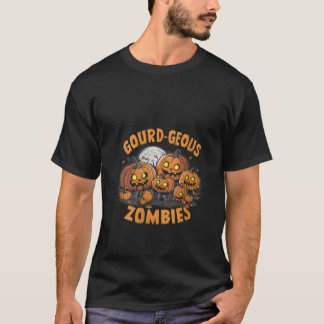 Dames Gourd geous zombies griezelige zombie pompoe T-shirt