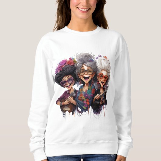Dames Granny Friends basic sweater (Voorkant)