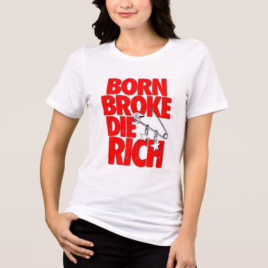 Dames Graphic Tee Bella+Canvas Tri-blend Shirt (Voorkant)