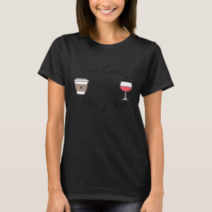 Dames grappig geestig Cirkel van het Leven Wijn en T-shirt