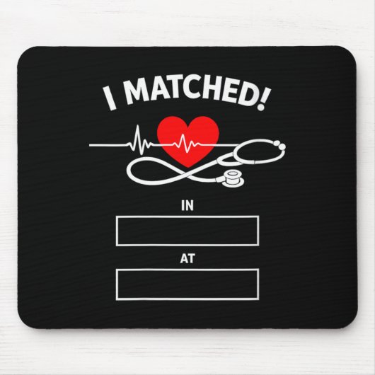Dames grappig gematcht matchdag 2026 inwonende muismat (Voorkant)