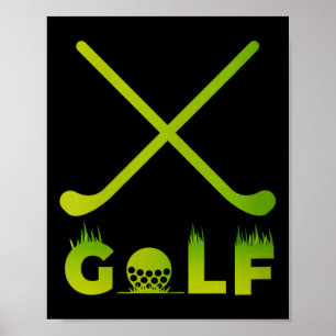 Dames grappig golf golf cadeau voor golfer echtgen poster
