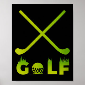 Dames grappig golf golf cadeau voor golfer echtgen poster