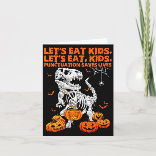 Dames Grappig Laten we Kinderen Opeten Interpuncti Kaart (Voorkant)
