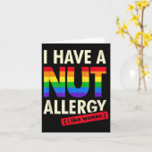 Dames grappig lesbisch shirt Ik heb een notenaller Kaart (Gele Bloem)