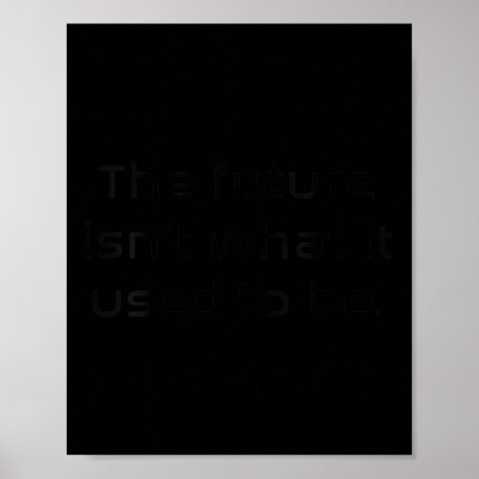 Dames Grappig Nerdy De Toekomst Is Niet Wat Het Wa Poster (Voorkant)