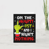 Dames grappig op de lijst van stout en ik betreur  kaart (Voorkant)