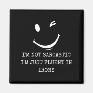 Dames grappig sarcastisch vloeiend in ironie humor magneet