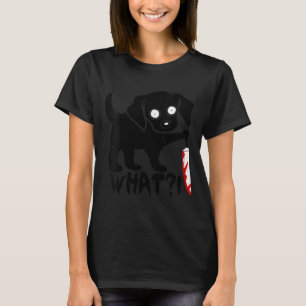 Dames Grappig Schattig Kawaii Eng Halloween Zwarte T-shirt