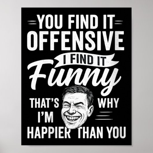 Dames grappig volwassenen humor sarcastisch beledi poster (Voorkant)
