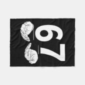 Dames Grappig Zes Zeven 6 7 Meme Gen Alpha Jargon  Fleece Deken (Voorkant (Horizontaal))