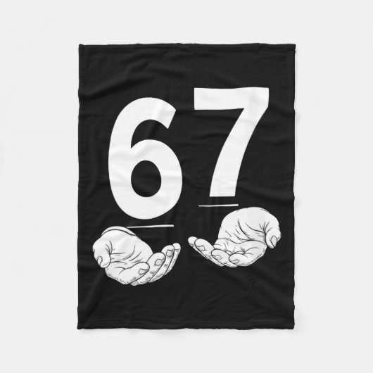 Dames Grappig Zes Zeven 6 7 Meme Gen Alpha Jargon  Fleece Deken (Voorkant)