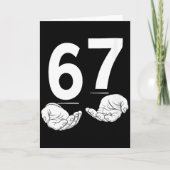 Dames Grappig Zes Zeven 6 7 Meme Gen Alpha Jargon  Kaart (Voorkant)