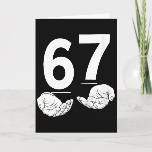 Dames Grappig Zes Zeven 6 7 Meme Gen Alpha Jargon  Kaart (Voorkant)