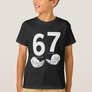 Dames Grappig Zes Zeven 6 7 Meme Gen Alpha Jargon T-shirt
