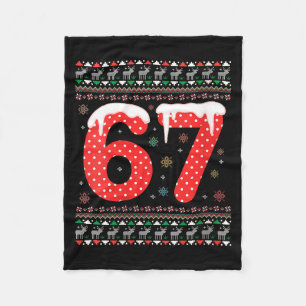 Dames Grappige 67 Meme Kerst Pjs Zes Zeven Gen A Fleece Deken