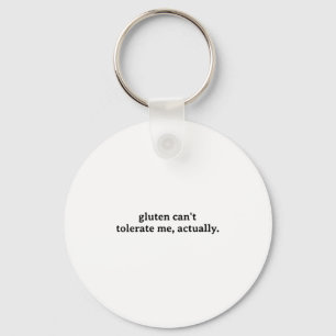 Dames grappige allergie voedselintolerantie gluten sleutelhanger