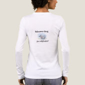 Dames grappige anatomie van een Schnauzer T-shirt (Achterkant)