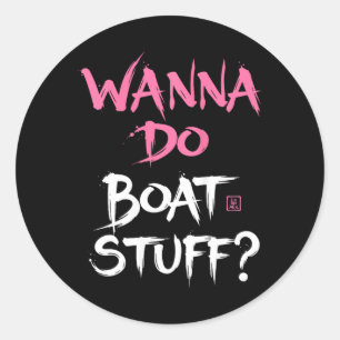 Dames Grappige Cruise T-shirts voor Vrouwen - Wil Ronde Sticker