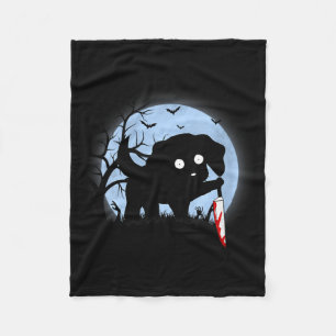 Dames Grappige Cute Kawaii Verschrikkelijke Hallow Fleece Deken