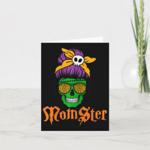 Dames grappige enge Moeder-monster Schedel Kaart