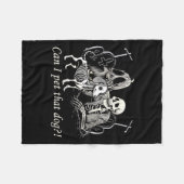 Dames grappige hondenliefhebber grappige skelet ho fleece deken (Voorkant (Horizontaal))