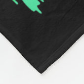 Dames grappige hondenliefhebber skelet Halloween h Fleece Deken (Hoek)