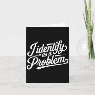 Dames Grappige Humor Grap Sarcasme Quote Identific Kaart