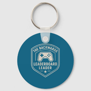Dames grappige Noob Gamer grap Badge Leaderboard S Sleutelhanger