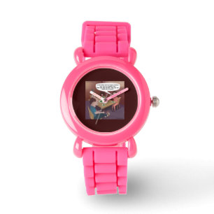 Dames grappige paddestoel/schimmel horloge
