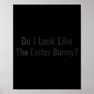Dames grappige Pasen sarcastische Bunny citaat vak Poster
