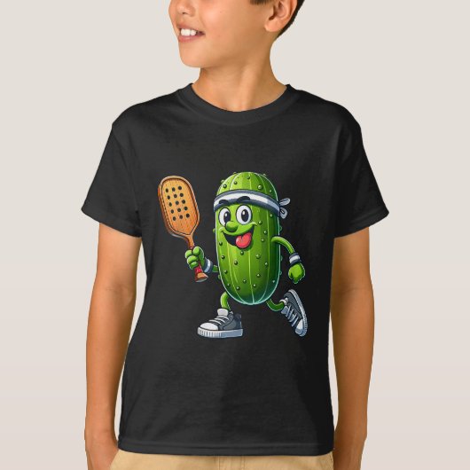 Dames grappige pickleball speler paddleball augurk t-shirt (Voorkant)