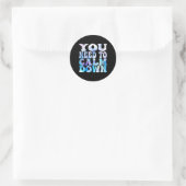 Dames grappige retro citaat Moet kalmeren Cool Ronde Sticker (Tas)