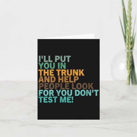 Dames Grappige Sarcastische Quote Cool Humor Sarca Kaart (Voorkant)